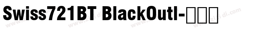 Swiss721BT BlackOutl字体转换